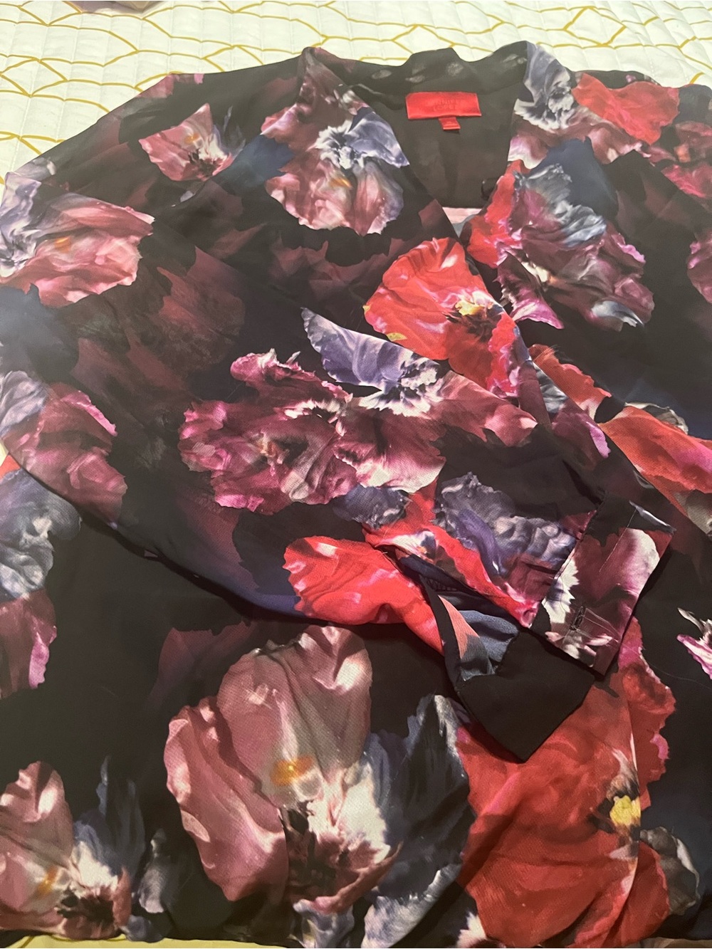 Lot of 4 XL blouses, sheer lightweight - Picture 9 of 10